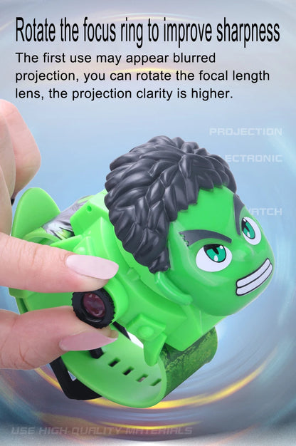 Disney Marvel Figure Spiderman Minnie McQueen 24 Projection Watch Digital Clock Student Wristwatches Kids Toy Boy Birthday Gifts