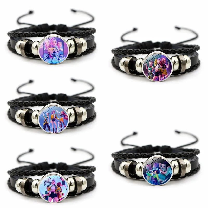 Kpop Demon Hunter Birthday Keychains Kpop Demon Hunter Party Favors Keyring Huntrix Fans Concert Hanging Pendant Party Supplies