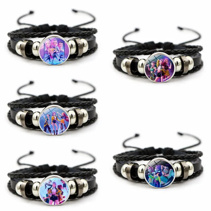 Kpop Demon Hunter Birthday Keychains Kpop Demon Hunter Party Favors Keyring Huntrix Fans Concert Hanging Pendant Party Supplies