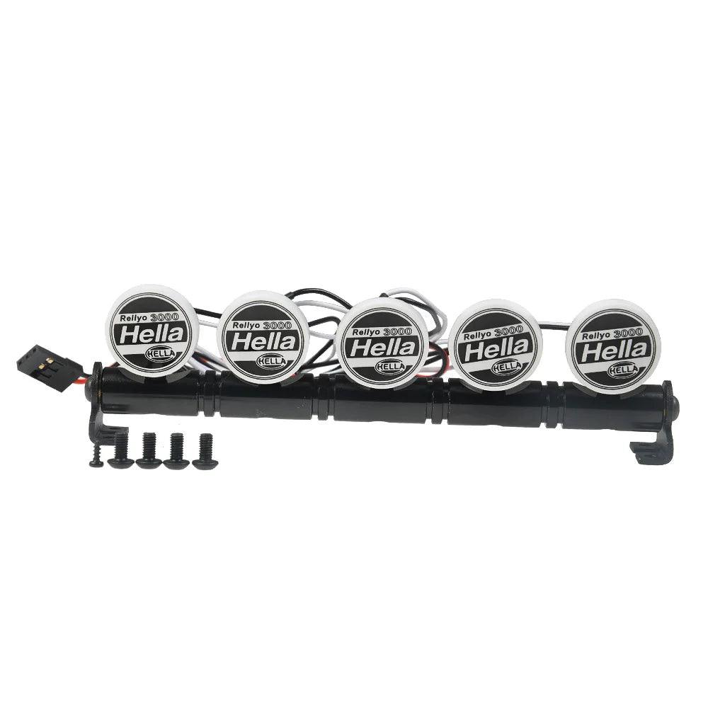 MIBIDAO 2/4LED RC Car Roof Light Round Lamp Spotlight For 1/10 Axial SCX10 II 90046 TRX4 Tamiya CC01 D90 D110