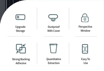 Disposable Cup Holder Cup Extractor Wall Mounted Non Perforated Dust-Proof Moisture-Proof Storage Rack