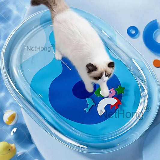 Tummy Time Mat Iatable Summer Cooling Pet Water Bed Cushion For Cats