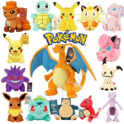 Pokemon Plush Toy - Gengar, Pikachu, Charizard & More - Soft Cuddly Gift for Kids