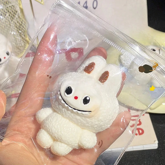 Taba Squshy Labbubu Blind Box Cute Squeeze Fidget Pendant Girl Gift Monster Office Party Games Slow Bounce Stress Relief Toys