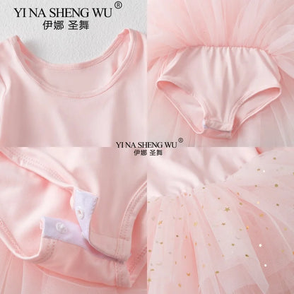 Baby Girl Princess Tutu Dress Sleeveless Infant Toddler Puffy Ballet Dress Black Pink White Party Dance Baby Clothes 1-8Y