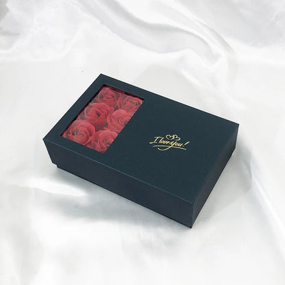 I Love You Jewelry Box Immortal Flower Jewelry Box Roses Window Gift Box Ring Earrings Pendant Necklace Box Jewelry Organizer