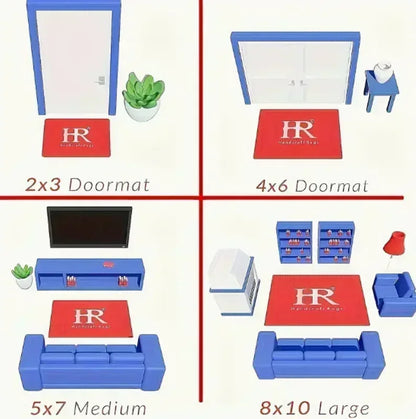 MINISO Cartoon P-Peppa-cute Pig Door Mat Kids Room Bedroom Decoration Balcony Anti-Slip Doormat Living Room Doormat Area Rug