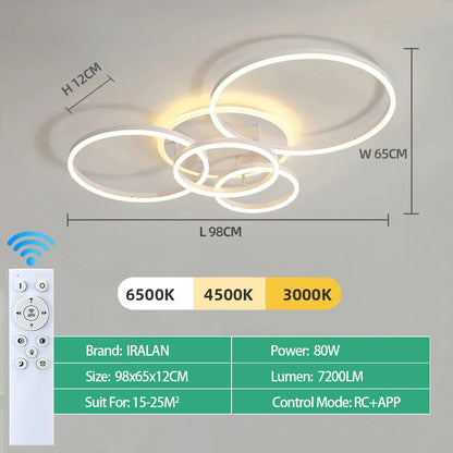 Modern LED Ceiling Chandelier Lighting For Home Living Study Room Bedroom Dimmable Ceiling lamp Indoor Lighting decoration Lamps