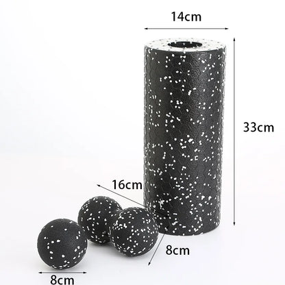 Hollow Yoga Roller Massage Peanut Ball Set EPP Fitness Foam Column For Back Pain Legs Hip Deep Tissue Stretching Muscle Relax