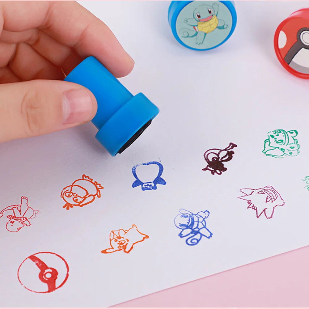 Pokemon Stamps Party Favors Pikachu Seal Stamps for Kids Classroom School Rewards Prizes Goodie Bag Gifts Birthday Party Gifts