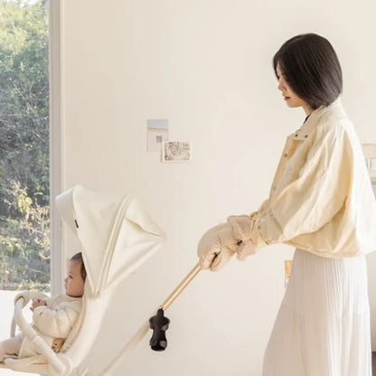 Premium Waterproof Stroller Gloves - Winter Warm Hand Muff Mittens for Pram & Pushchair (2 Pack)