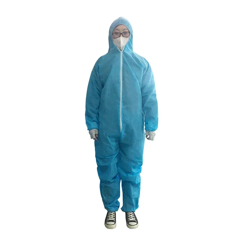Disposable Breathable Dustproof Water Oil Resist Work Safety Clothing Anti Dust Spary Painting Decorating Labour Overall Suit