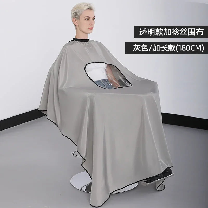 Plus Salon Professional Haircut Shawl Snap Waterproof Hairdresser Hairdressing Apron Barber Hair Cutting Dye Hair Styling Capes