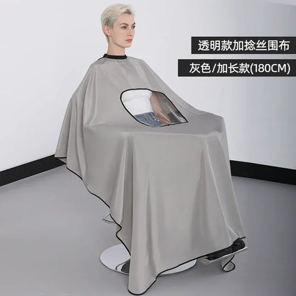 Plus Salon Professional Haircut Shawl Snap Waterproof Hairdresser Hairdressing Apron Barber Hair Cutting Dye Hair Styling Capes