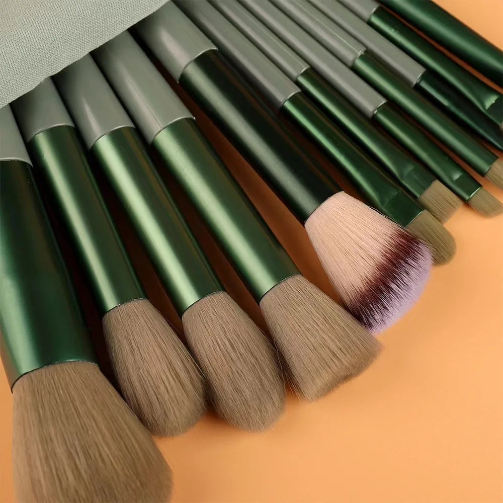 13 Pcs Makeup Brushes Set Eye Shadow Foundation Women Cosmetic Powder Blush Blending Beauty Make Up Tools For Beginner Hotting
