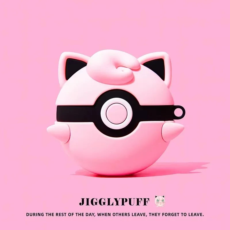 For Airpods Pro 3 Case 2025,Pokemon Ball 3D Anime Shockproof Earphone Cover For Kids Funda Boys Girls