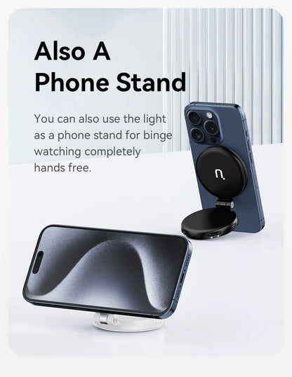 Ulanzi LM19 MagSafe Light Portable Selfie Light for iPhone 17 16 15 14 13 12 Pro Max Fill Light Phone Stand Selfie Video Vlog