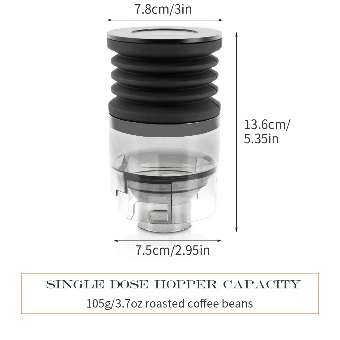 Coffee Beans Grinder Single Dose Hopper/Bellows Coffee Grinder Bean Bin Blowing Cleaning Tools For Eureka Mignon And Helios