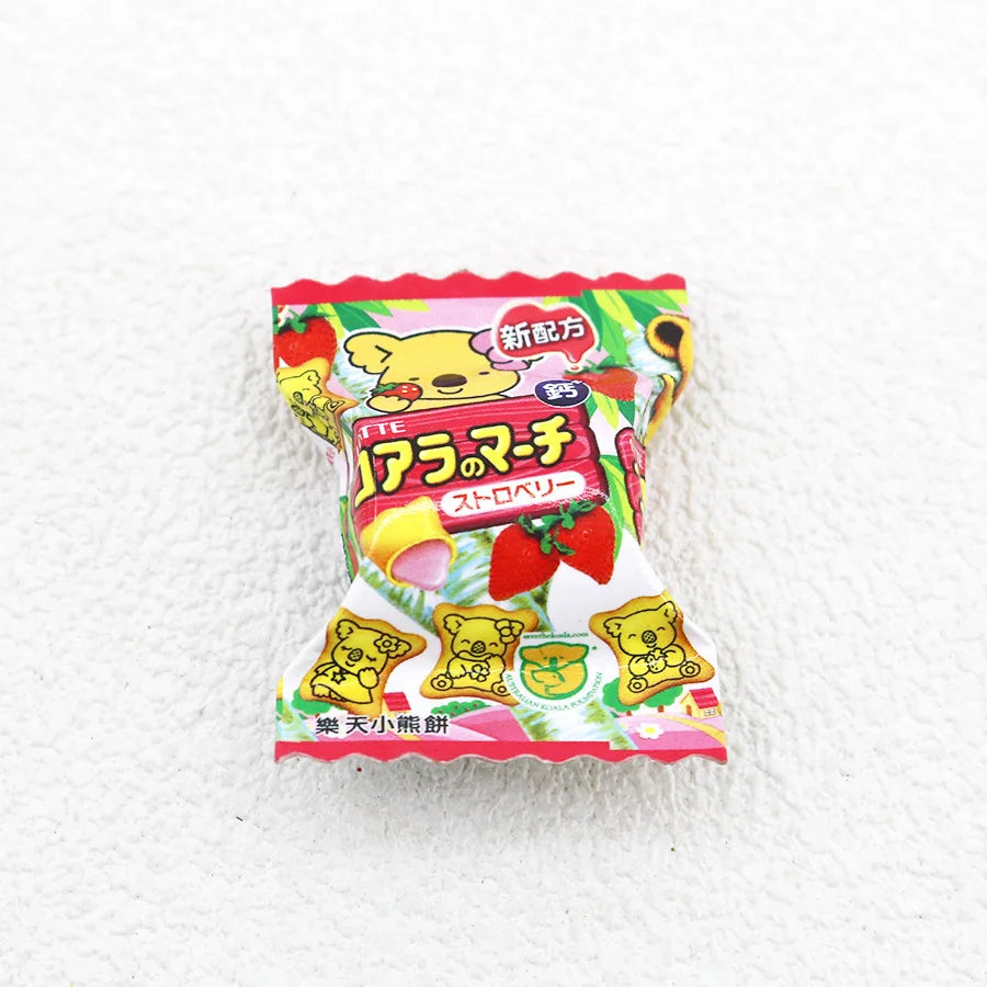 South Korean Ins Cute And Interesting Simulation Of Small Snacks Miniature Refrigerator Sticker Magnetic Magnet Decoration Gift