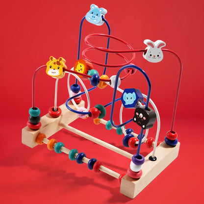 Baby Toddler Early Education Intelligence Building Blocks Beads Attention Span Toys for Boys And Girls Ages 1 to 3