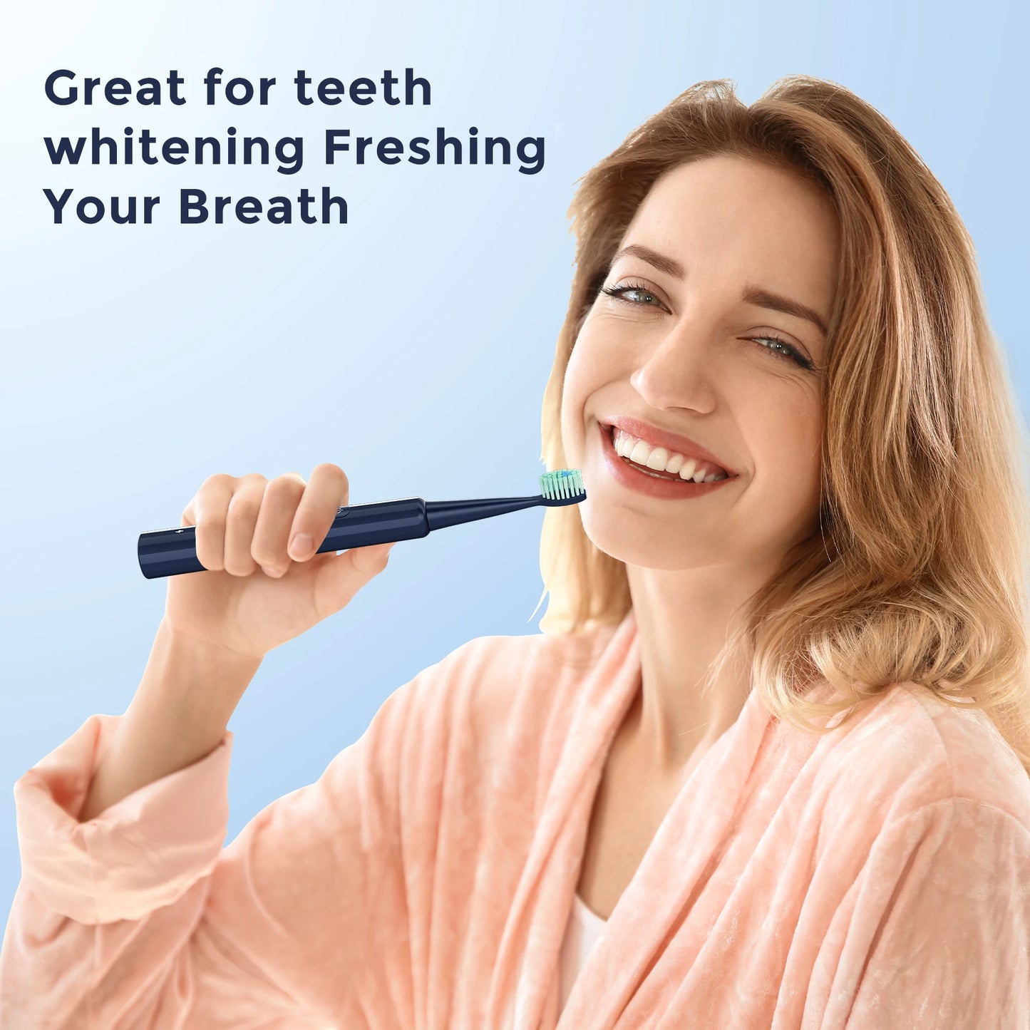 Sejoy DY-156 Electric Sonic Toothbrush with 8 Replacement Heads Brushes 5 Modes IPX7 Waterproof Electric Tooth Brushes