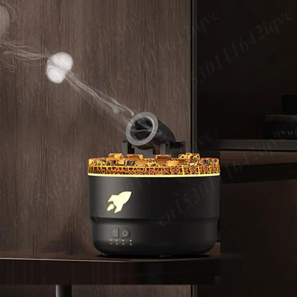 Artillery Fire Essential Oil Diffuser Aromatherapy Volcanic Crack Light Cannons Blast Humidifier Air Humidifier Aroma Humidifier