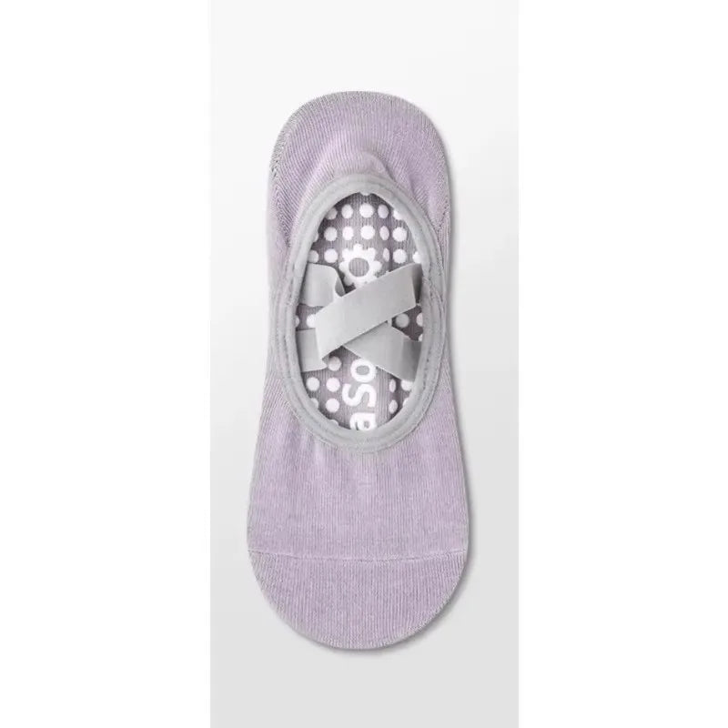 Pilates Yoga Socks Non-Slip Woman Socks Sports Fitness Silicone Breathable Summer Bandage Dance Ballet Solid Cycling Running