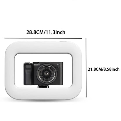 11 inch selfie light with rotatable stand and cell phone holder LED selfie light portable mini fill light for cell phone photogr