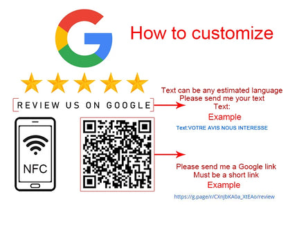 Google Review Sign Customized QR Code Acrylic Social Media Plate