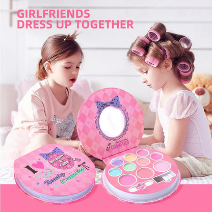 Princess Make Up Box Play House Toy Girls, Eye Shadow Makeup Cosmetics Handbag, Birthday Christmas Gift for Kids Party Cosplay