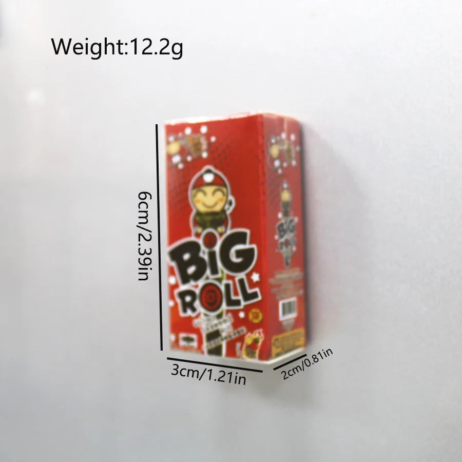 South Korean Ins Cute And Interesting Simulation Of Small Snacks Miniature Refrigerator Sticker Magnetic Magnet Decoration Gift