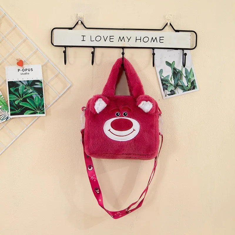 Hello Kitty Sanrio Plush Bag Kuromi Melody Cartoon Anime Portable Handbag Crossbody Cosmetic Kawaii Storage Bag Women Girls Gift