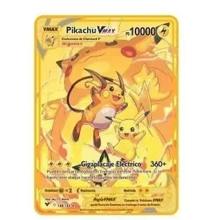 Pokémon 32er-Karten Goldmetall-Pokémon-Karten Englisch Harte Eisenkarten Mewtu Pikachu Gx Glurak Vmax Paket Spielkollektion
