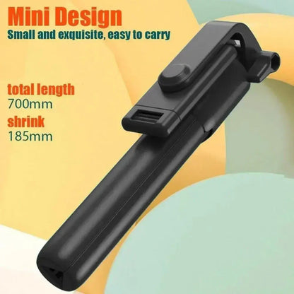 Selfie Stick Wireless Tripod Stand with Light Bluetooth Remote Extendable Tripod for iPhone Mobile Phone Tiktok Live Streaming