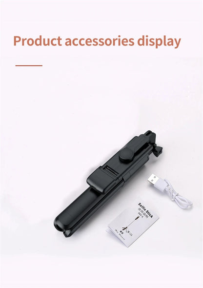 FGCLSY Selfie Stick Tripod with light Extendable Wireless Bluetooth Remote Portable Smartphone Stand Mount For iOS Android Phone