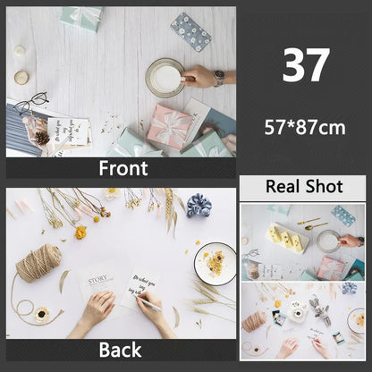 3D Double Sided Photography Backdrops 57*87cm Photos Background Props Product Food Photo Decoration Accessories Wallpaper