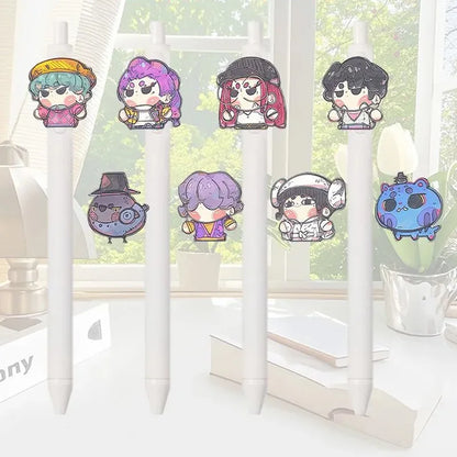 Demon Hunters Gel Pen Kpop Pen Hunter Ballpoint Pen Party Favors for Guest School Office Stationery Supplies Writing Tools