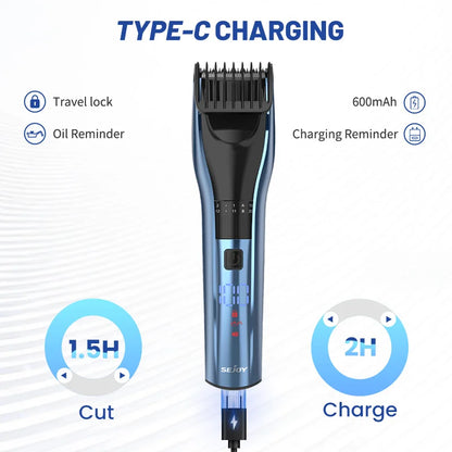 SEJOY Electric Hair Clipper Kit For Men, Adjustable Hair Cut Machine Hair Trimmer Professional Rechargeable Hair Cut Barber