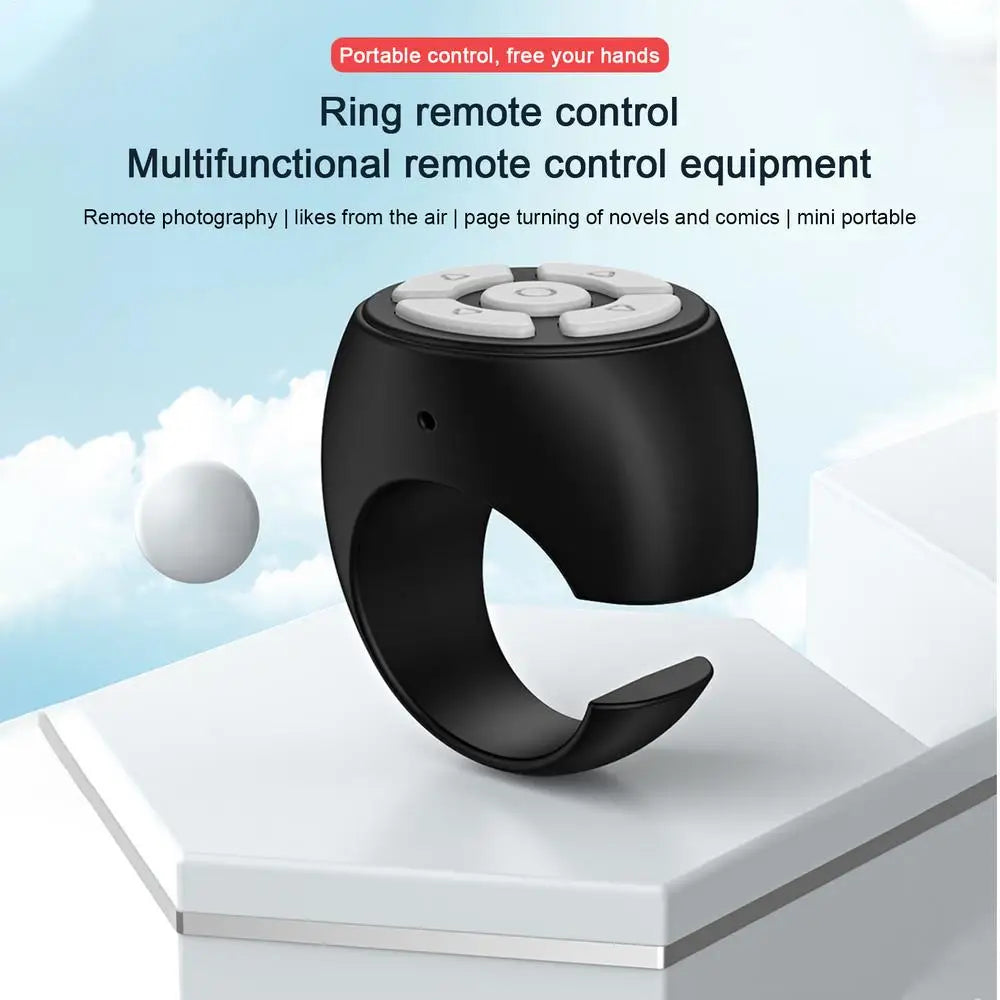Wireless Fingertip Remote Control Ring Blue Tooth Scroller Page Turner Clicker For Mobile Phone Selfie Button Mobile Controller