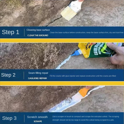 Caulk Roofing Waterproof Sealant  Angle Crack Repair Cement Durable Plugging Material Leak Fixing Maintenance Easy-Use Solution