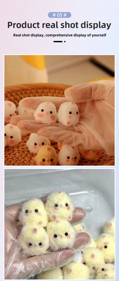 Squishy Cute Chick Squeeze Stress Relief Toy Soft Mochi Toy Cartoon Slow Rebound Decompression Fidget Toys for Kids Gifts