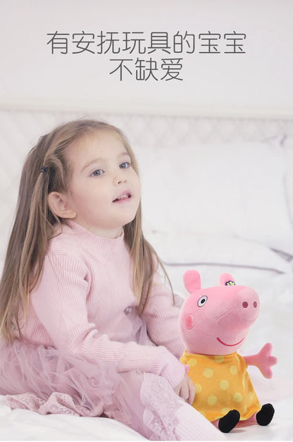 30CM Original Peppa Pig Page Pig Grandpa Pig Grandma Plush Toy Children Page Boy Girl Doll Peppa George Doll Birthday Gift