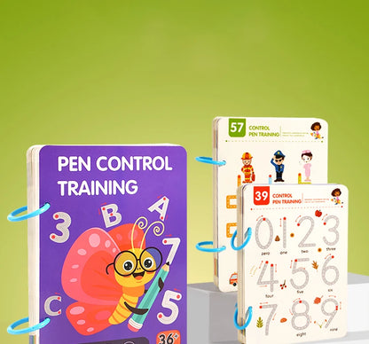 Montessori Writing Control Training Book Reusable Magical Tracing Workbook Practice Book Children Drawing Education Stationery