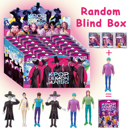 Anime Blind Box Figures - 24 Piece KPop Demon Hunters Collection (5.3-11.5cm)