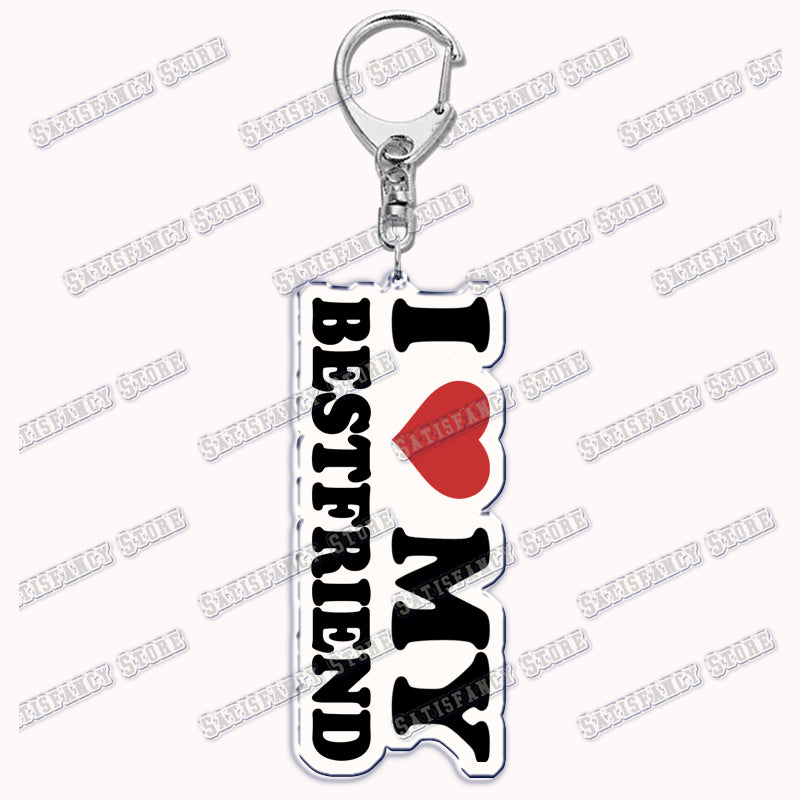 Custom I Love You My Fictional Boyfriend Awesome Girlfriend Keychain Emo Boys Hot Wife Mom Dad Key Ring Keychains Bf Gf Gifts