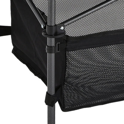 【Breeins】Aluminum Roll-Top Foldable Camp Table with Mesh Shelf
