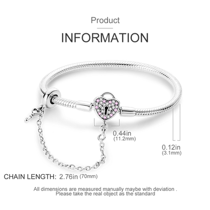 925 Sterling Silver Charm Bracelet - Leaf, Clover, Butterfly & Heart Design | 17-20cm Adjustable