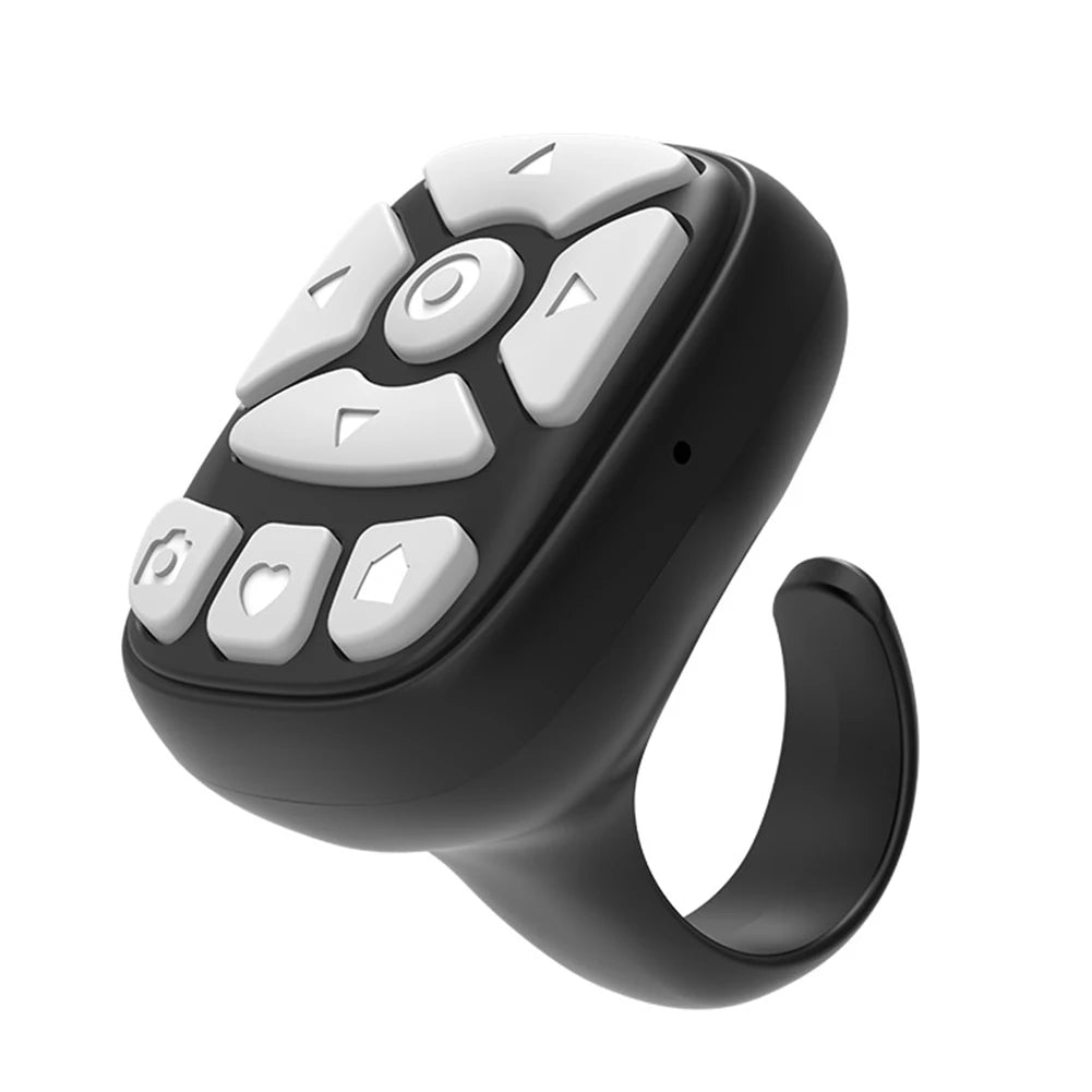 for TIK Tok Scrolling Ring Bluetooth-Compatible Selfie Stick Camera Controller Fingertip Selfie Video Controller for iPhone-iPad