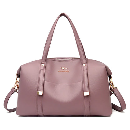 New Luxury Tote Bag Soft Leather Large Capacity Handbag Women's Bag 2024 Trend Shoulder Crossbody Sac Designer Shopper Patchwork