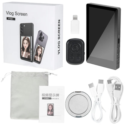 Mobile Phone Wireless Magnetic Selfie Monitor Screen For Smartphone Vlog Live Stream Video Recording for iPhone Android phone